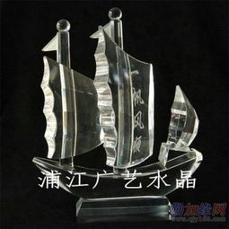 水晶帆船 承载美好寓意的艺术摆件与品质之选