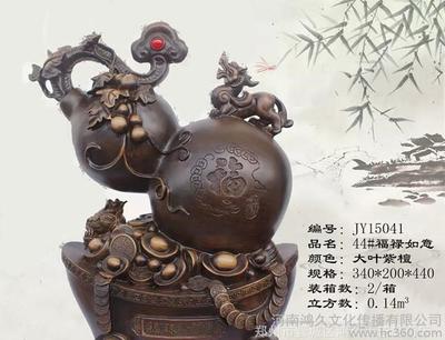 福禄如意桌面客厅精品摆件玄关家装饰品工艺礼品葫芦摆件艺术品图片_高清图_细节图