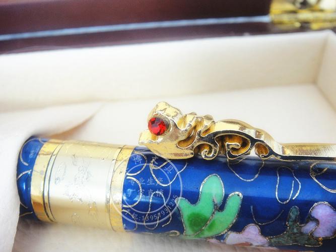 工厂直销,珐琅笔,高档礼品套装,景泰蓝笔,工艺品笔,玉石笔
